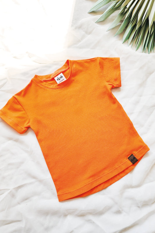 Plain evolutionary t-shirt - ORANGE POP