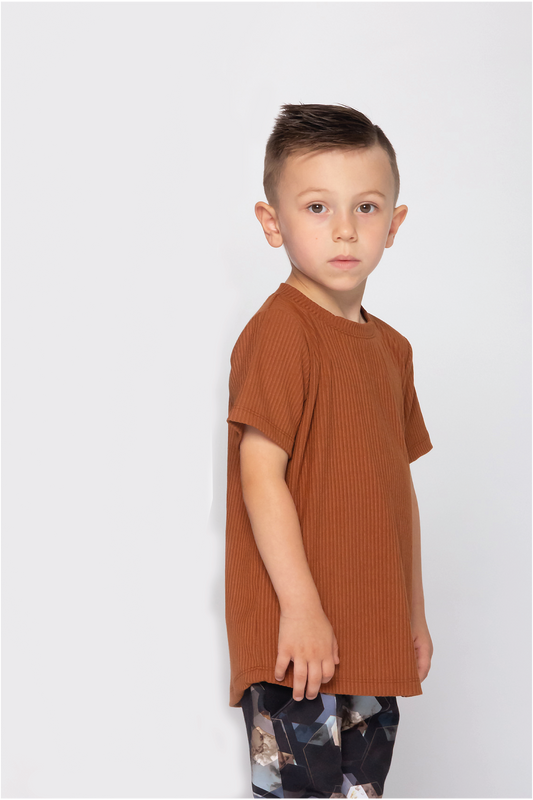 Plain evolutionary t-shirt - THE RUSTY RIBBED