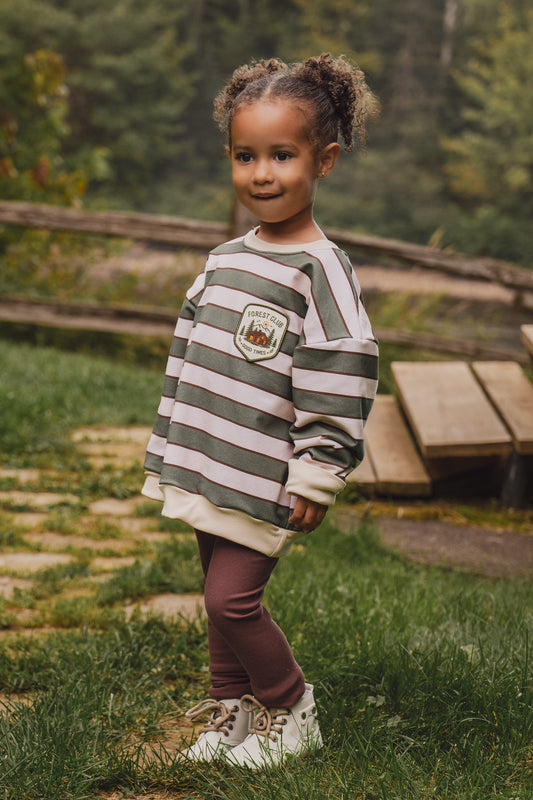 Sweatshirt oversized - CAMP STRIPE