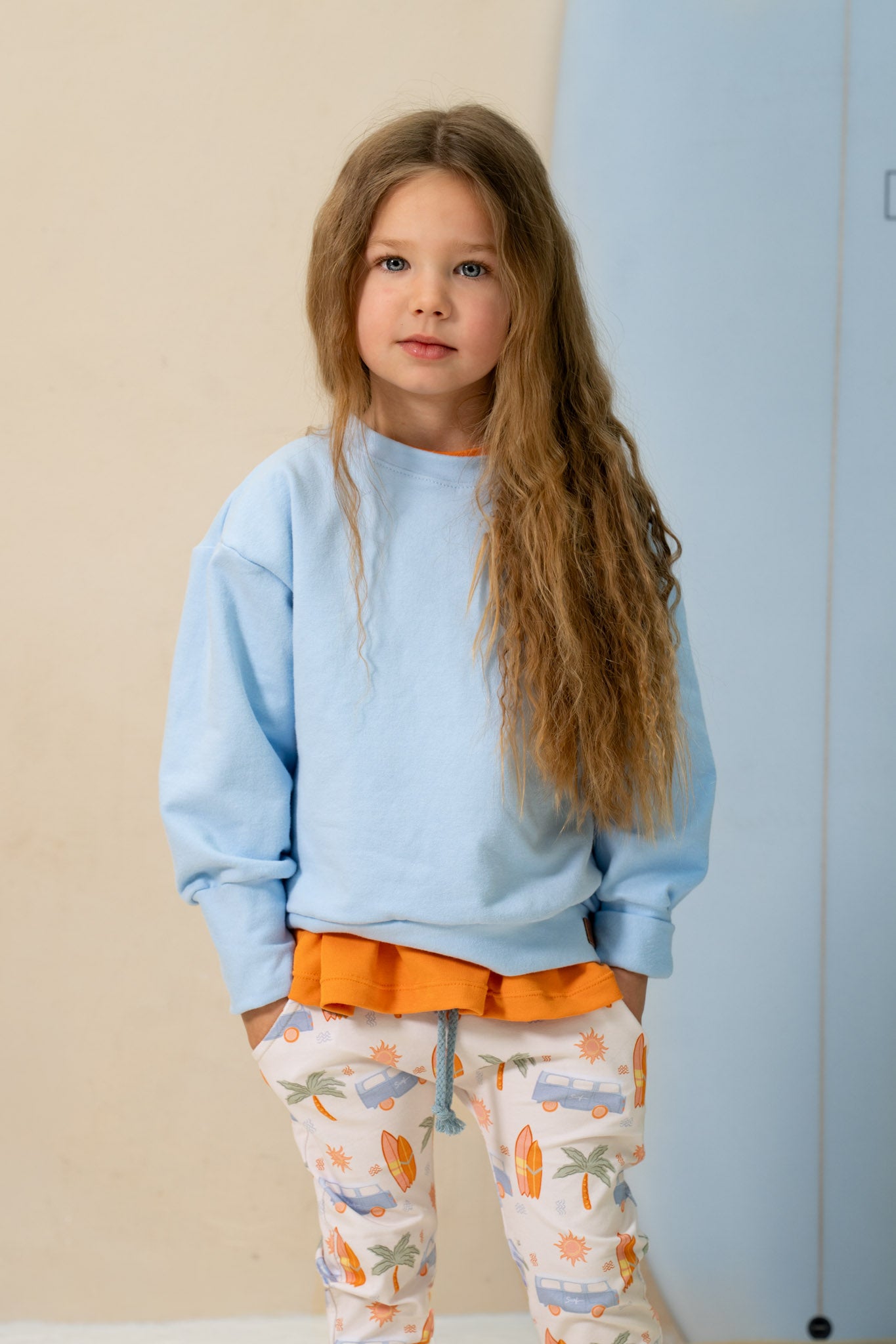 Sweatshirt évolutif  -BLEU CIEL