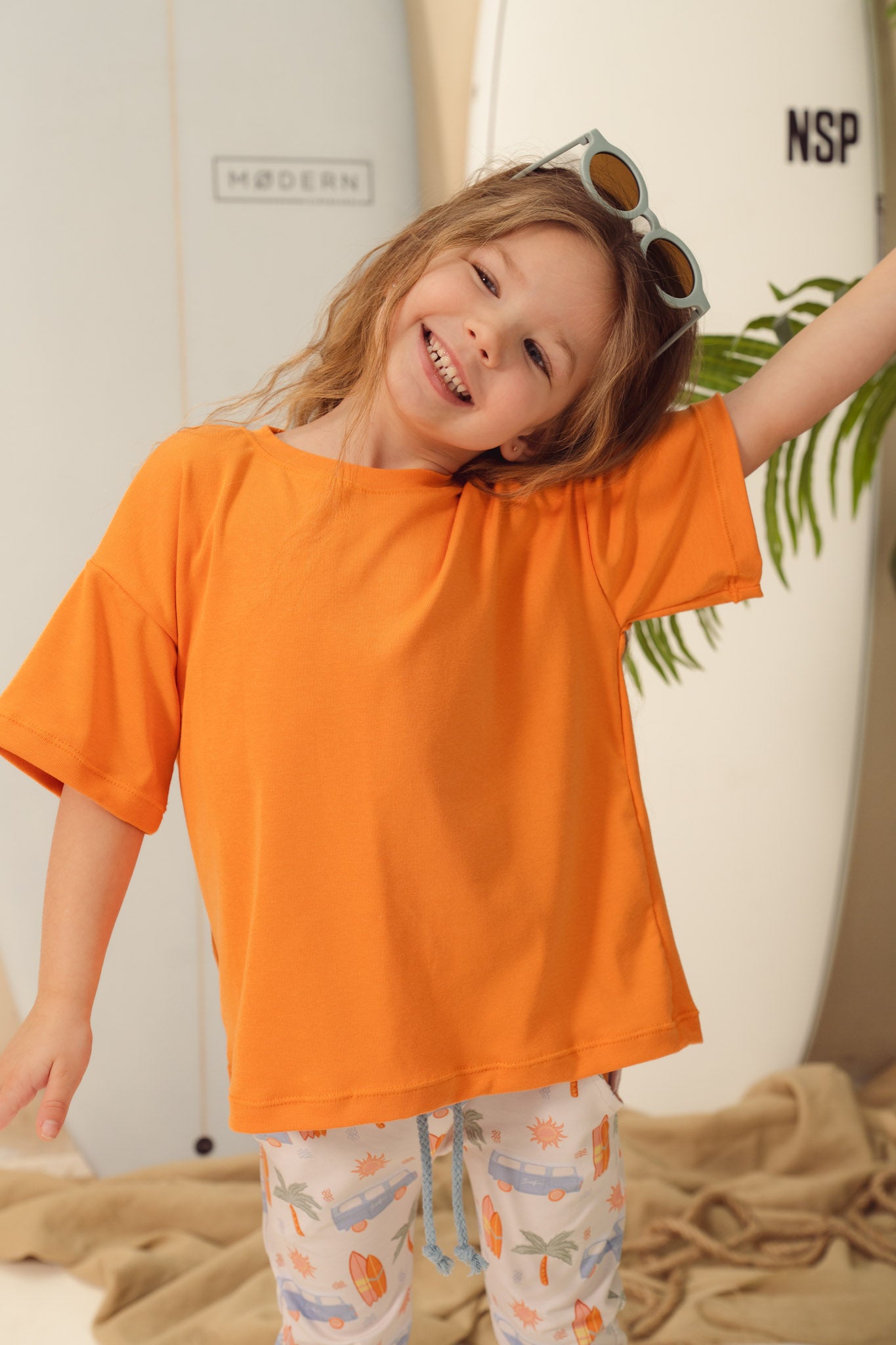 T-shirt uni évolutif - ORANGE SOLAIRE