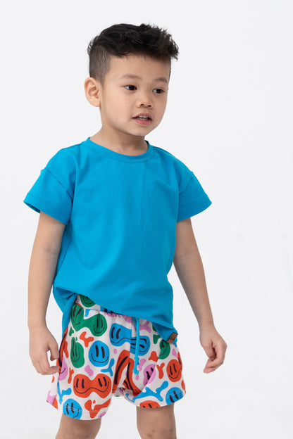 Plain evolving t-shirt - FUNK BLUE