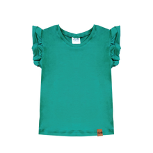 Charger l&#39;image dans la galerie, T-shirt évolutif à volants - ÉMERAUDE

