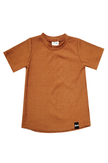 Plain evolutionary t-shirt - THE RUSTY RIBBED