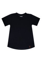 Charger l&#39;image dans la galerie, T-shirt évolutif uni -LE CÔTELÉ NOIR

