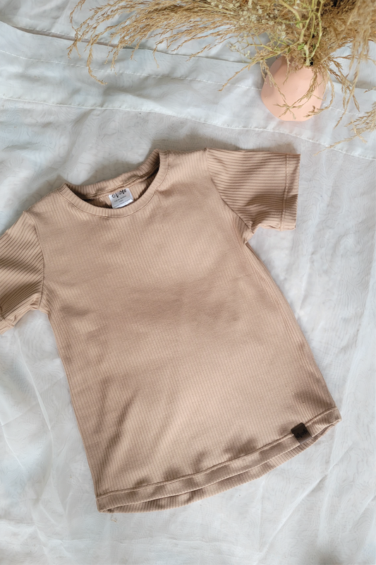 T-shirt évolutif uni - LE CÔTELÉ SABLEUX